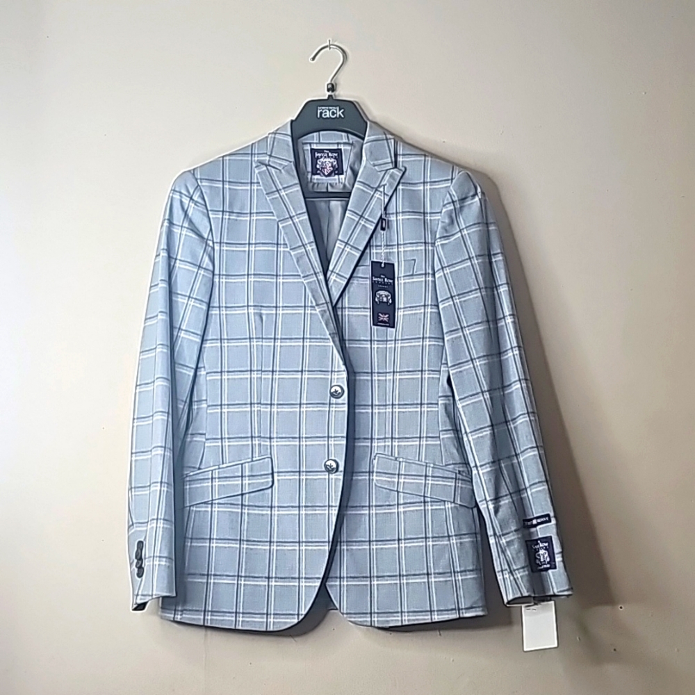 The Savile Row & Co. Mens Brixton Sports Jacket/Blazer, Grey, Size 38 Regulas